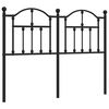 vidaXL Metalowe wymienne wezgłowie, czarne, 120 cm