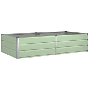 vidaXL Donica Pastelowa Zieleń 195 x 100 x 45 cm Stal ocynkowana