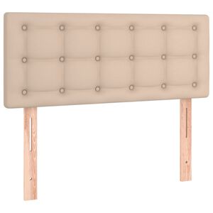 vidaXL Zagł&oacute;wek do ł&oacute;żka, cappuccino, 80x5x78/88 cm, sztuczna sk&oacute;ra