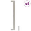 vidaXL Uchwyty do szafek, 5 szt., srebrne, 224 mm, stal nierdzewna