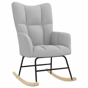 vidaXL Fotel bujany Szary chmurowy tkanina