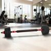 vidaXL Zestaw hantli i sztangi 2 w 1 30kg Czarny i czerwony