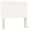 vidaXL Ł&oacute;żko sprężynowe Biały 120 x 190 cm Sk&oacute;ra syntetyczna
