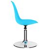 vidaXL Obrotowe krzesła stołowe, 2 szt., niebieskie, sztuczna sk&oacute;ra