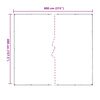 vidaXL Plandeka przezroczysty 4 x 8 m PVC