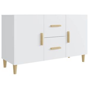 vidaXL Komoda, biała, 100x36x60 cm, materiał drewnopochodny