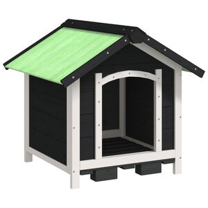vidaXL Buda dla psa, szara, 65x65x61,5 cm, drewno sosnowe