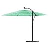 vidaXL Parasol ogrodowy na stalowym słupku, zielony, 269x269x235 cm
