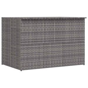 vidaXL Skrzynia ogrodowa, szara, 150 x 100 x 100 cm, rattan PE