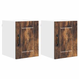 vidaXL Front do zmywarki Lucca 2 pcs Dąb wędzony 30 x 31 x 40 cm