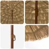 vidaXL Parasol plażowy Naturalny 255 x 255 x 255 cm Poliester i Stal