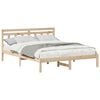 vidaXL Ramka ł&oacute;żka Brązowy 160 x 200 cm Lite drewno sosnowe