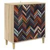 vidaXL Bufet OMMEN Sonoma 69 x 33 x 75 cm Drewno inżynieryjne