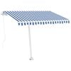 vidaXL Zwijana markiza, antracytowo-biała, 4x3 m, tkanina i aluminium