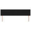 vidaXL Zagł&oacute;wki, czarne, 200x5x78/88 cm, tkanina