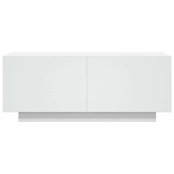 vidaXL Szafka pod TV, biała, 100x35x40 cm, materiał drewnopochodny