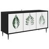 vidaXL Szafka pod telewizor HANAU 102 x 33 x 51 cm Czarny dąb