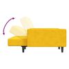 vidaXL 2-os. kanapa z podn&oacute;żkiem, ż&oacute;łta, tapicerowana aksamitem