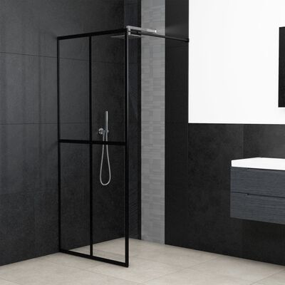 vidaXL Ścianka prysznicowa, przezroczyste szkło hartowane, 140x195 cm