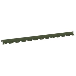 vidaXL Krawężnik do trawnika 10 szt. 102 x 4 x 4 cm Stal