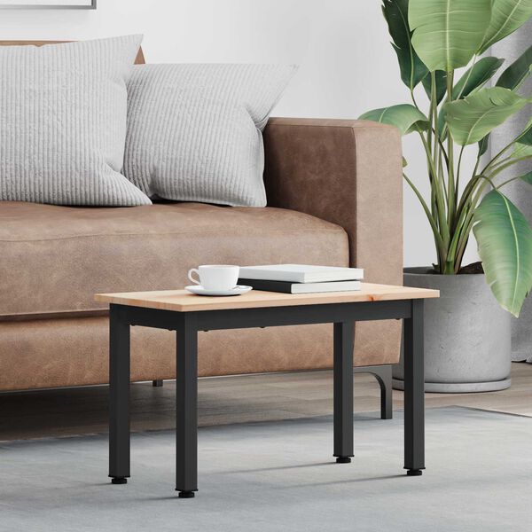 vidaXL Stolik kawowy Naturalny 60 x 30 x 36 cm Lite drewno sosnowe