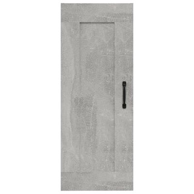 vidaXL Szafka wisząca, szarość betonu, 35x34x90 cm