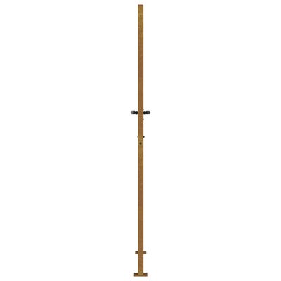 vidaXL Furtka ogrodowa, 105x205 cm, stal kortenowska, motyw bambusa