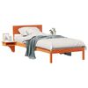 vidaXL Ramka ł&oacute;żka Woskowy Brąz 90 x 200 cm Lite drewno sosnowe