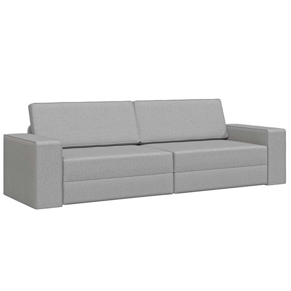 vidaXL Sofa Bed 200cm Szary chmur tkanina