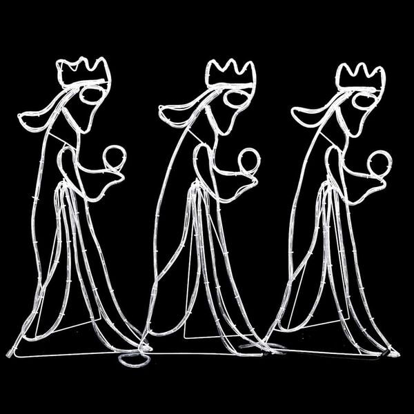 vidaXL Świąteczna dekoracja świetlna Trzej Kr&oacute;lowie, 504 LED