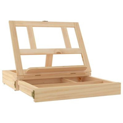 vidaXL Sztaluga stołowa z szufladą, 33,5x25,5x7 cm, drewno sosnowe