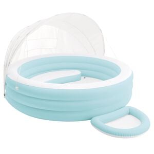 INTEX Float Lounge Przy Basenie z Daszkiem 277 x 221 x 137 cm Okrągły
