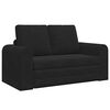 vidaXL Sofa Bed 60cm Czarny Aksamit