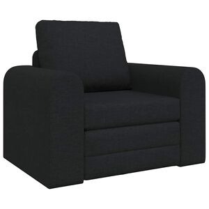 vidaXL Sofa Bed Czarny 98 x 71 x 83 cm tkanina