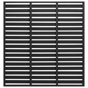 vidaXL Panel ogrodzeniowy z WPC, 180x180 cm, czarny