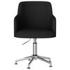 vidaXL Obrotowe krzesło biurowe, czarne, tapicerowane tkaniną