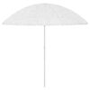 vidaXL Parasol plażowy w hawajskim stylu, biały, 300 cm