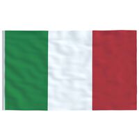 vidaXL Flaga Włoch, 90x150 cm