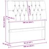vidaXL Tapicerowane wezgłowie Jasnoszary 100 cm Lite drewno sosnowe