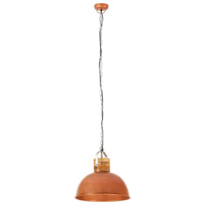 vidaXL Wisząca lampa industrialna, kolor miedzi, okrągła, 42 cm, E27