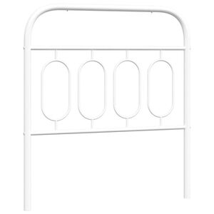 vidaXL Metalowe wymienne wezgłowie, białe, 90 cm