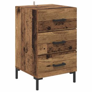vidaXL Szafka Nocna Stare drewno 40 x 40 x 66 cm Drewno inżynieryjne