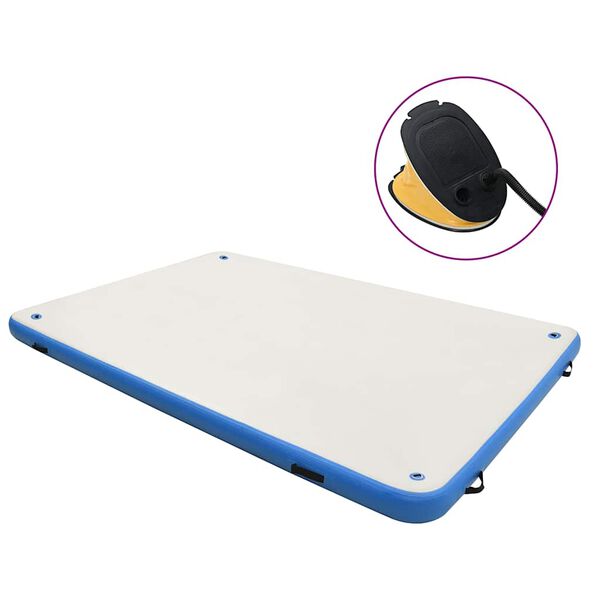 vidaXL Nadmuchiwana platforma wodna, niebiesko-biała, 300x300x15cm