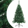 vidaXL Sztuczna choinka ze stojakiem, poł&oacute;wka, zielona, 120 cm, PVC