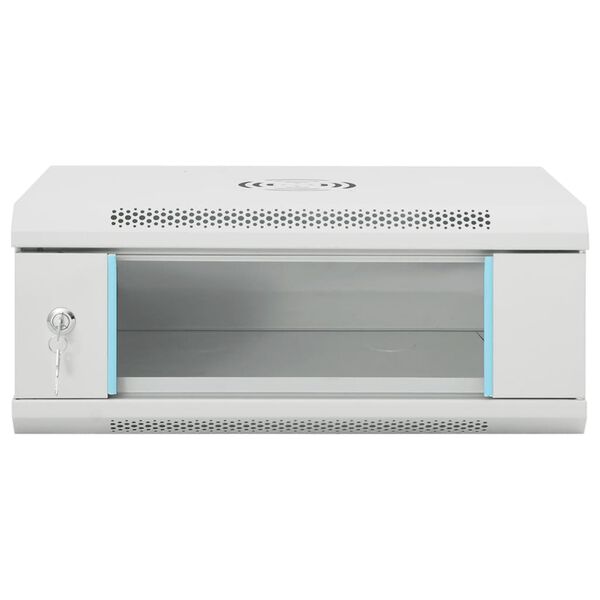 vidaXL Ścienna szafka serwerowa 4U, 19", IP20, 53x40x21 cm