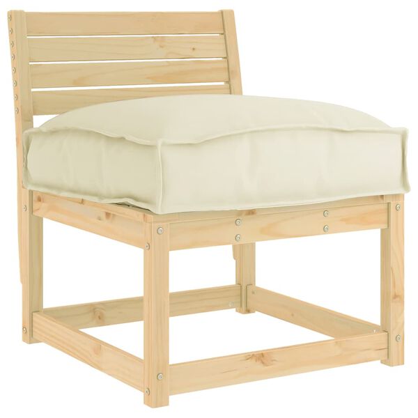 vidaXL Poduszka Kremowy 60 x 40 x 8 cm Materiał Oxford