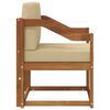 vidaXL Sofa na zewnątrz Lite drewno akacjowe i poliester Naturalny