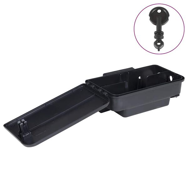 vidaXL Pułapki na myszy 4 szt. Czarne 22x12,5x7,5 cm