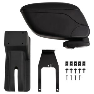 vidaXL Podłokietnik samochodowy czarny 12x29x(32-46) cm ABS