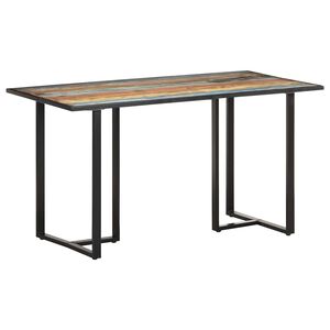 vidaXL St&oacute;ł jadalniany, 140 cm, lite drewno z odzysku